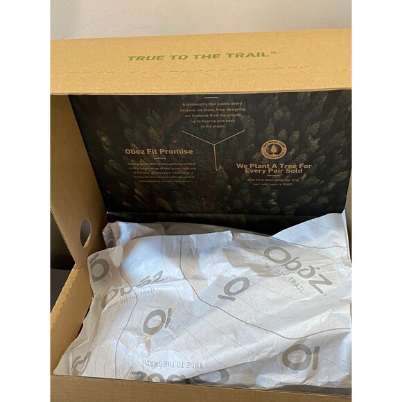 NIB OBOZ Womens 7.5 Sawtooth X Mid B-DRY Waterproof Hiking Boots Shoes RYE Brown - Picture 12 of 13